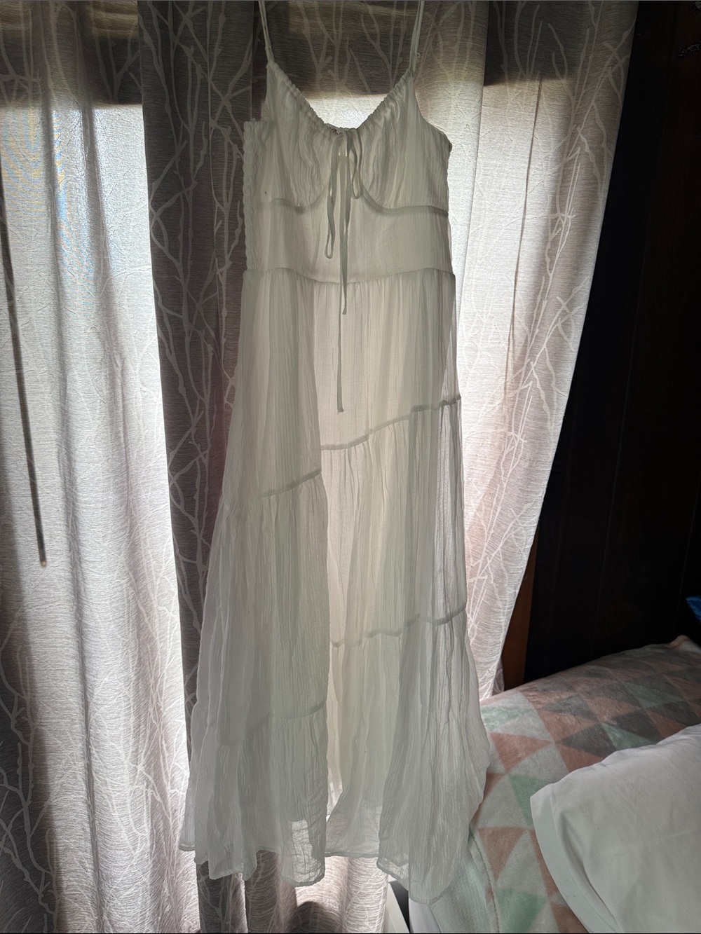 white sun dress